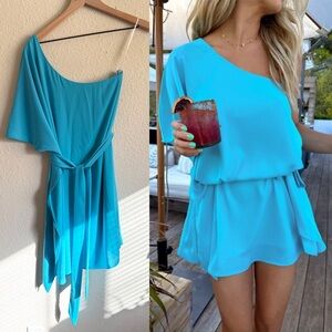 Show Me Your MuMu Aqua Dress-size XS